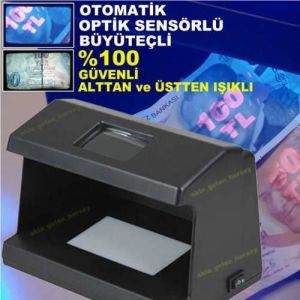 Optik Sensörlü Para Kontrol Cihazı,kızılötesi Uv Mor Işıklı Mıcro