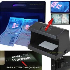 Optik Sensörlü Para Kontrol Cihazı,kızılötesi Uv Mor Işıklı Mıcro