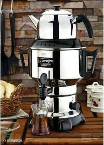 100 Bardak Termostatlı Çay Otomatı Semaver Çelik