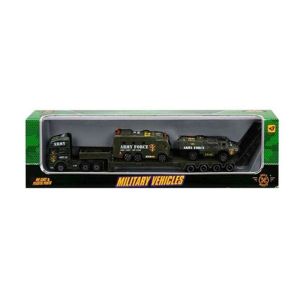 1046D 3 lü Diecast Askeri Araçlar Oyun Seti 1 adet