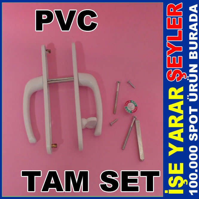 2 Adet Kaliteli Plastik Pvc Kapı Kolu Seti
