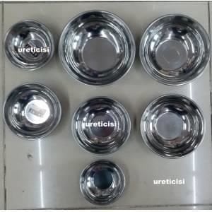 Paslanmaz çelik çorba kasesi üreticisi 1no 12x4cm kromaj kaplı çok amaçlı çelik kase çelik tas