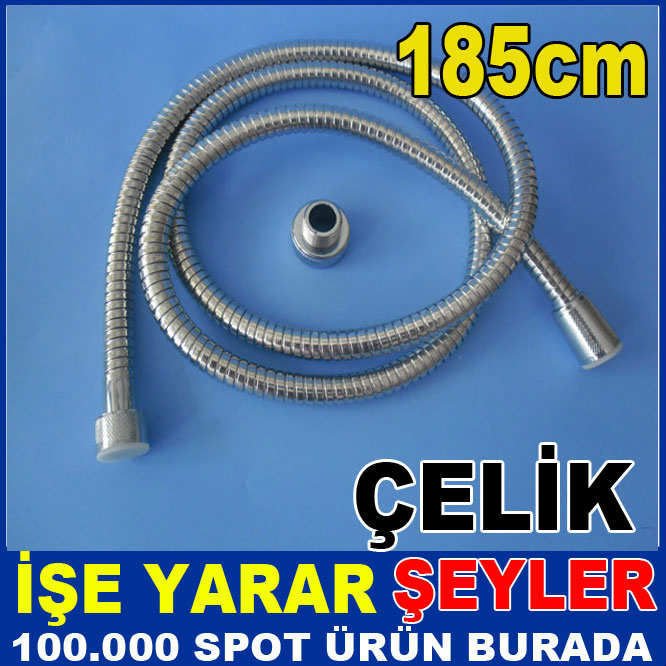 150-185cm UZAYABİLEN ÖRGÜLÜ ÇELİK DUŞ HORTUMU