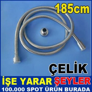 150-185cm UZAYABİLEN ÖRGÜLÜ ÇELİK DUŞ HORTUMU