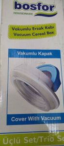 Bosfor Hauseware Vakumlu Erzak Kabı 3'lü Set D-6