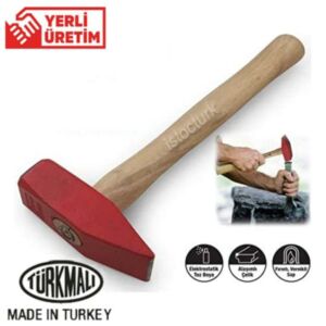 300 gram Ağaç Saplı Çelik Çekiç Tesfiyeci Stil Sıcak Dövme Çeliği Özel Alaşım Yekpare Gövdeli Çelik