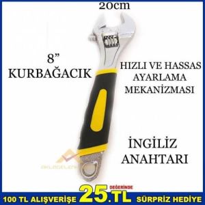 20cm KURBAĞACIK 8inc İNGİLİZ ANAHTARI