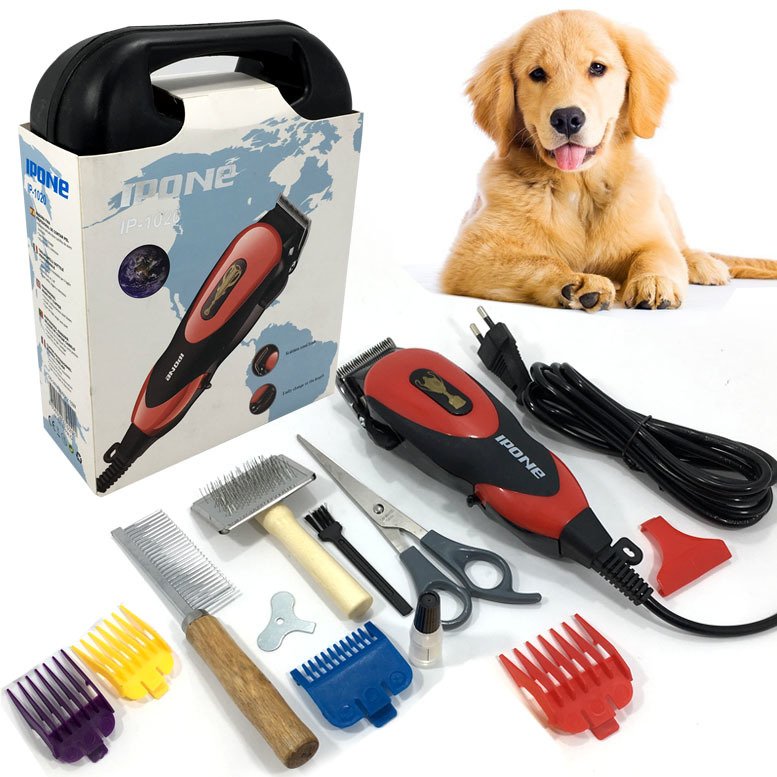 Özel Çantalı Evcil Hayvan Tıraş Makinesi Pet Kedi Köpek Traşı İçin İdeal Set Ipone IP-1020