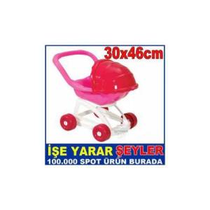 TENTELİ OYUNCAK BEBEK ARABASI 30x46 cm 