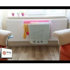Petek Kalorifer Balkona Asılan Pratik Çamaşır Kurutmalığı 60cm Duvara Montaj Aparatlı Kurutma Askısı