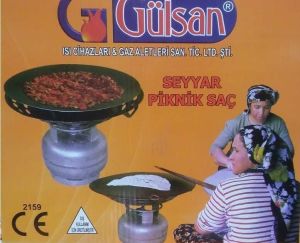 Piknik Tüpe Takılan Seyyar Gözleme Katmer Saç Ocağı Kavurma Sacı Bağ Bahçe Tarla Piknik Tipi Lavaşçı