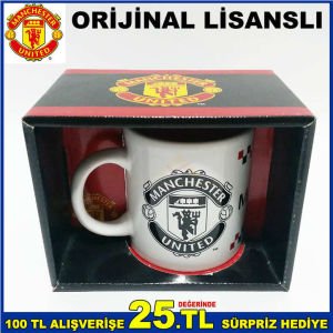 ORJİNAL LİSANSLI MANCHESTER UNITED PORSELEN KUPA