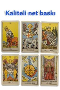 Tarot Fal Kartları 78 Kart Ve Kullanım Kitapçıklı Tarot Oyun Kartları