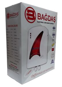 37x27x13cm Boyutlarında Bağdaş Elektrikli Lüks Banyo Şofbeni