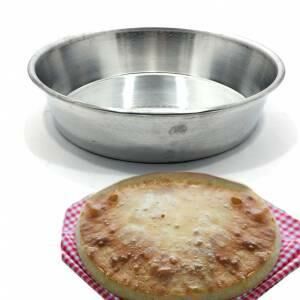 Evde Ekmek Yapmak için Alüminyum Fırın Tepsisi Ø29cm Derin Alüminyumdan Yemek,Fırın Kebabı Tepsisi
