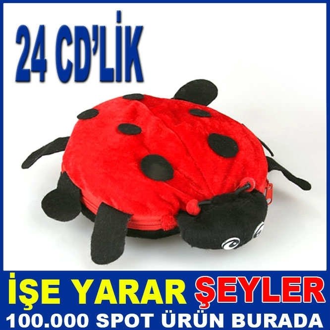 24 CD DVD BLUE RAY UĞUR BÖCEKLİ DEKORATİF CD'LİK