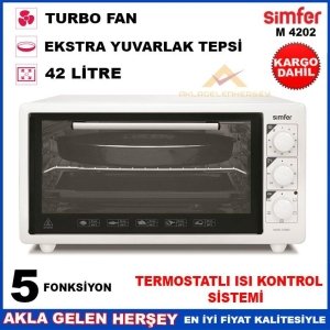 42LİTRE TURBO ÇİFT TEPSİLİ BÜYÜK BOY FIRIN M4202