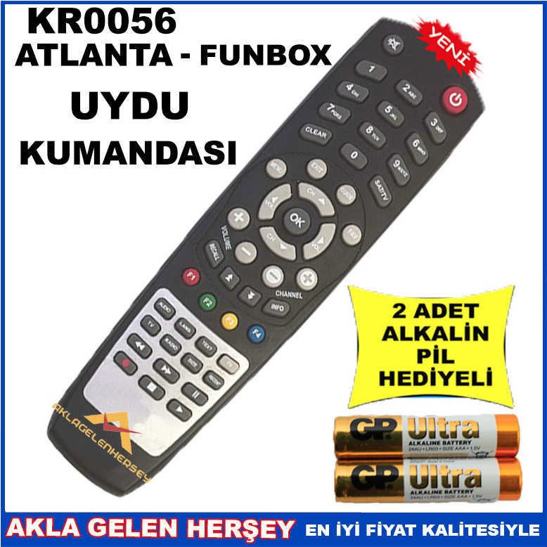 ATLANTA UYDU CİHAZI Receiver KUMANDASI KR0056