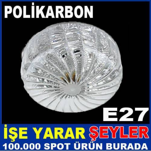 Polikarbon Kırılmaz Samyeli Maxı Tavan Armatürü