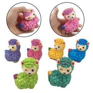 Yumuşak Sık Bırak Sukuşi Renkli Kuzu Oyuncak 10cm Squishy Sevimli Kuzu
