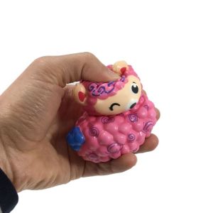Yumuşak Sık Bırak Sukuşi Renkli Kuzu Oyuncak 10cm Squishy Sevimli Kuzu
