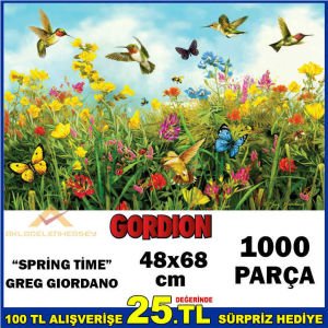 GORDİON 1000 PARÇA BÜYÜK BOY PUZZLE SPRİNG TİME