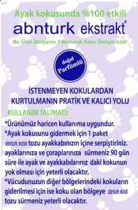 24 adet Doğal Parfümlü Ayak Kokusu Giderici Koku Önleyici Sağlıklı Toz 120 Gün Etkili 15gr x 6 Poşet