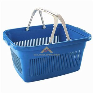 Market sepeti sağlam plastikten üretim market içi hafif alışveriş el sepeti 46x34cm