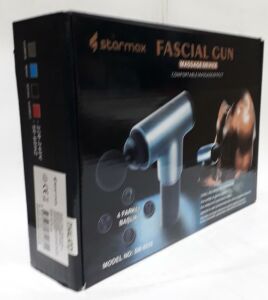 Starmax Şarjlı 4 Farklı Başlıklı 6 Hız Dereceli Silah Masaj Aleti Tüm Vücut İçin Kullanılabilir
