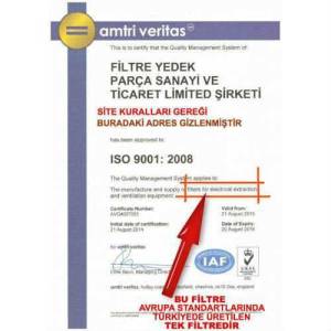 Alüminyum Davlumbaz Filtresi 278x355mm Ankastre Filtresi 27.8x35.5cm Alüminyum Kartuş Filtre