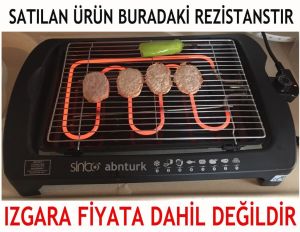 Sinbo Elektrikli Izgara Barbekü Rezistansı 38x20cm 2000W Ø8.5mm Paslanmaz Ci-Ni Türk Malı Resistanz
