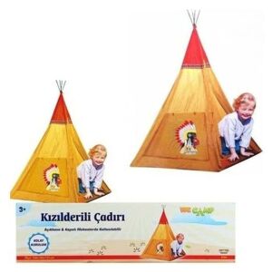 Kızılderili Tipi Oyun Çadırı Kolay Kurum Oyun Evi 100x100x135cm Sunman