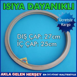 KORKMAZ DÜDÜKLÜ TENCERE LASTİĞİ Ø27 YÜKSEK ISIYA DAYANIKLI ORİJİNAL KORKMAZ DÜDÜKLÜ TENCERE CONTASI