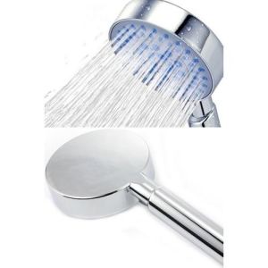 Pratik Ergonomik 25 Cm 5 Fonksiyonlu Krom Kaplamalı Duş Başlığı 10 cm Çap