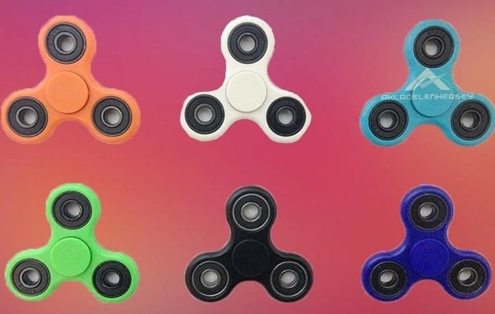 6 Farklı Renkli Orjinal Stres Çarkı Hand Spinner Eğlenceli Metal Rulmanlı Denge Çarkı Sitres Çarkı