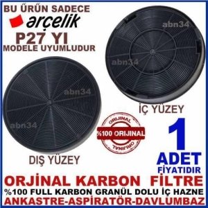 Arçelik Ankastre Davlumbaz Filtresi Arçelik P27 Yı Model Davlumba