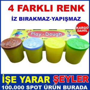 PLAY-DOUGH 4FARKLI RENK 4LÜ ÇOCUK OYUN HAMURU -3