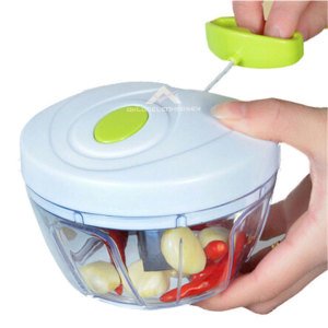 Nicer Dicer Plus İp Çekmeli Soğan Doğrayıcı 3 Bıçaklı Çok Fonksiyonlu Sebze Doğrayıcı El Blender