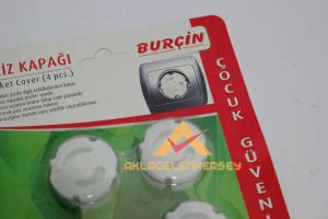 4 ADET GÜVENLİ, ELEKTRİKTEN KORUYAN PRİZ KAPAĞI