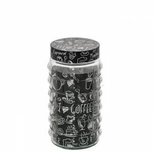 Saklama Kavanozu 1,7 lt Kapasiteli Coffee Model Dekoratif Kavanoz
