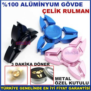 Yılın 1 numara Starı Metal Stres Çarkı 3 kanatlı Orjinal Metal Fidget Hand Spinner Yüksek Dönüş gücü