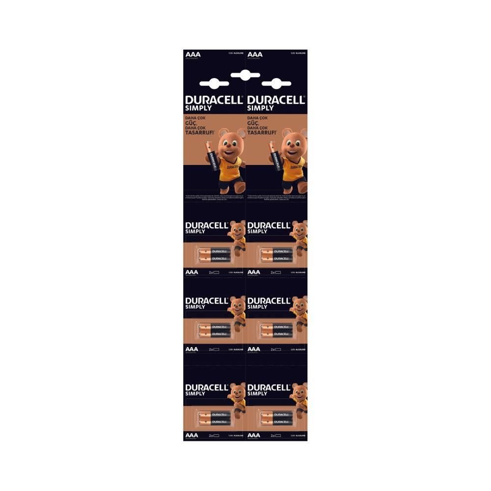 Duracell İnce Pil Alkalin 20 Adet