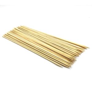 Şiş Kebap İçin Ø 3mm Yuvarlak Bambu Çöp Şiş 47 Adet Ahşap Çöpşiş