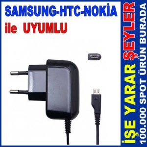 SAMSUNG S3 NOKİA HTC USB UÇLU ŞARJ CİHAZI