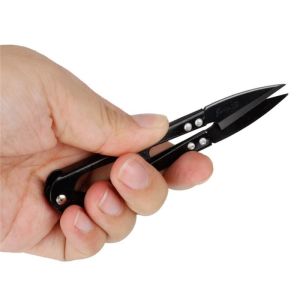 2 Adet Pratik Tekstil Elbise İp Temizleme Makası Yaylı Paslanmaz 10 cm X 2,5 cm
