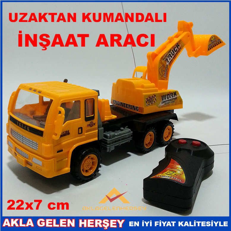UZAKTAN KUMANDALI İNŞAAT ARACI KAMYONLU KEPÇE