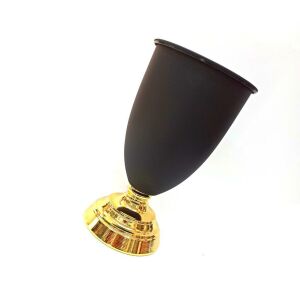 Kupa Stili Özellikli Plastikten Metal Tabanlı 28 cm Dekoratif Çiçek Vazosu