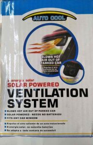 Solar Powered Ventilation System Güneş Enerjisi İle Çalışan Araç İçi Soğutucu Vantilatör