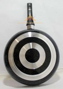 GRANİT TAVA 28cm YANMAZ EMAYE DIŞ YÜZEYLİ