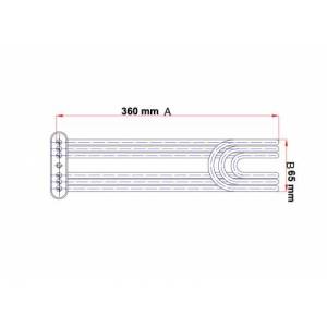 4500W Fagor Kazan Rezistansı 220V 360x65mm Yerli Üretim